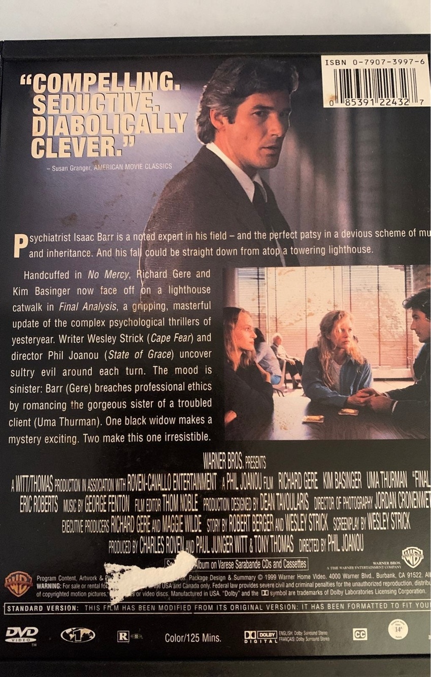 Final Analysis DVD - Picture 3 of 4